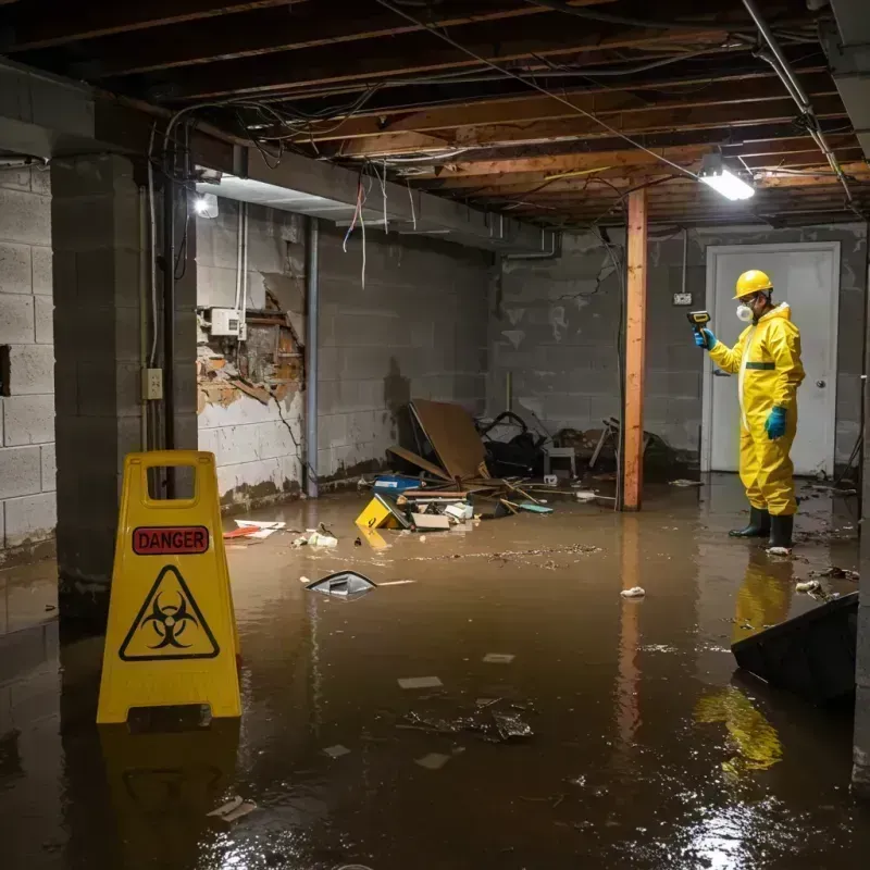 Flooded Basement Electrical Hazard in Fremont County, CO Property